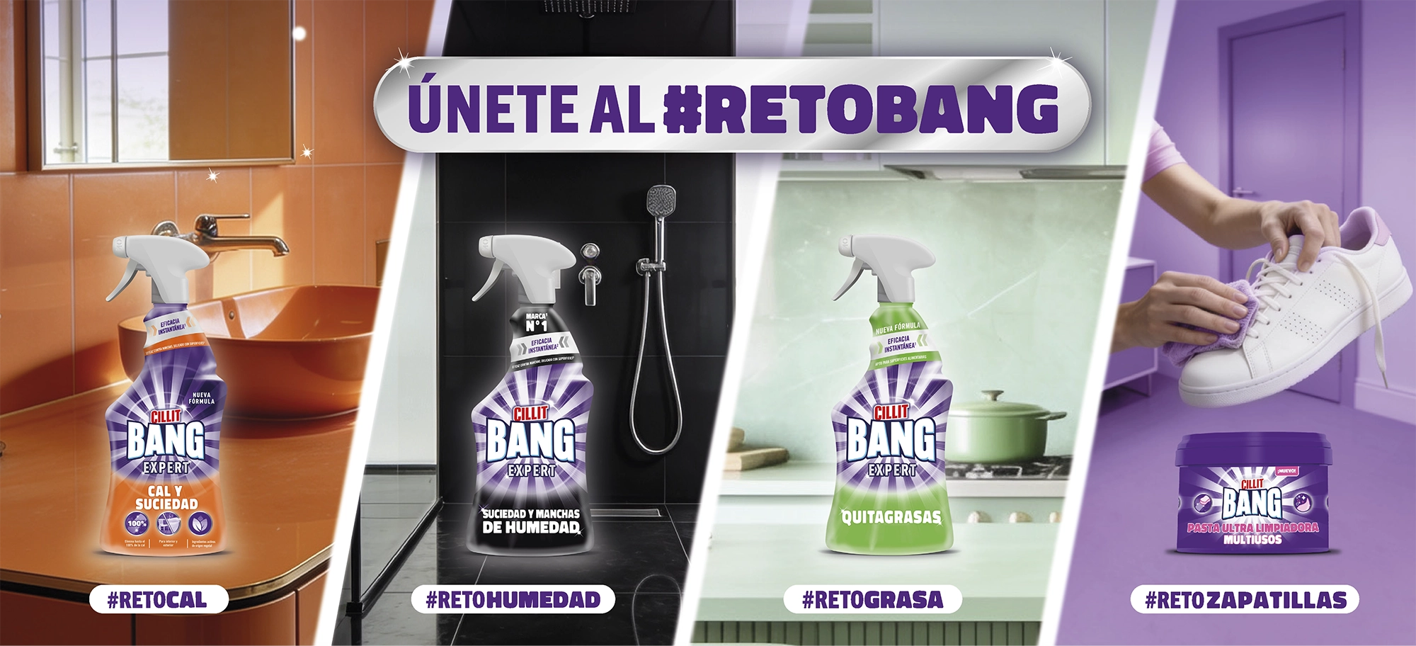 Únete al #RetoBang — gama Cillit Bang Expert